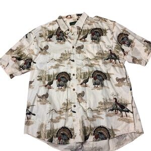 Vintage Gallop turkey shirt button up XL